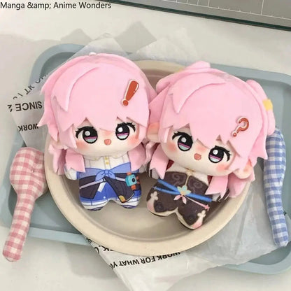 Honkai: Star Rail March 7th Cosplay Anime Cartoon Cute Cotton Print  Dress up Backpack Pendant Xmas Gift 10CM SS69