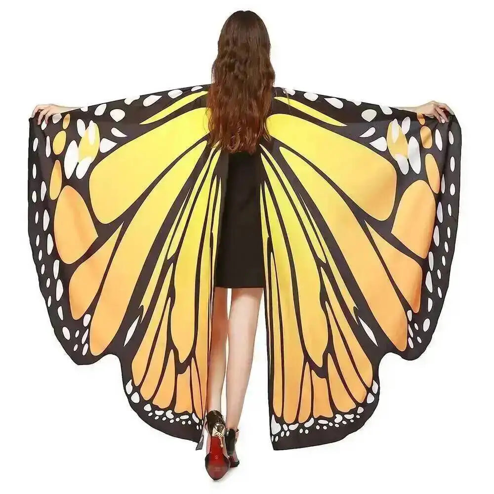 Adult Butterfly Wings Cape for Women Cosplay Costume
