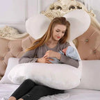 Soft Fleece Pregnant Pillow Gravida U Type Lumbar Pillow Multi Function Side Protect Cushion for Pregnancy Women Dropshipping