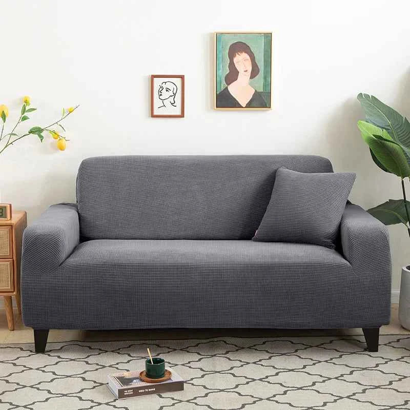 Sofa Cover Elastic For Living Room Home Jacquard Stretch  Slipcovers  Corner Couch Covers 1/2/3/4 Seater L Shape Free Shopping