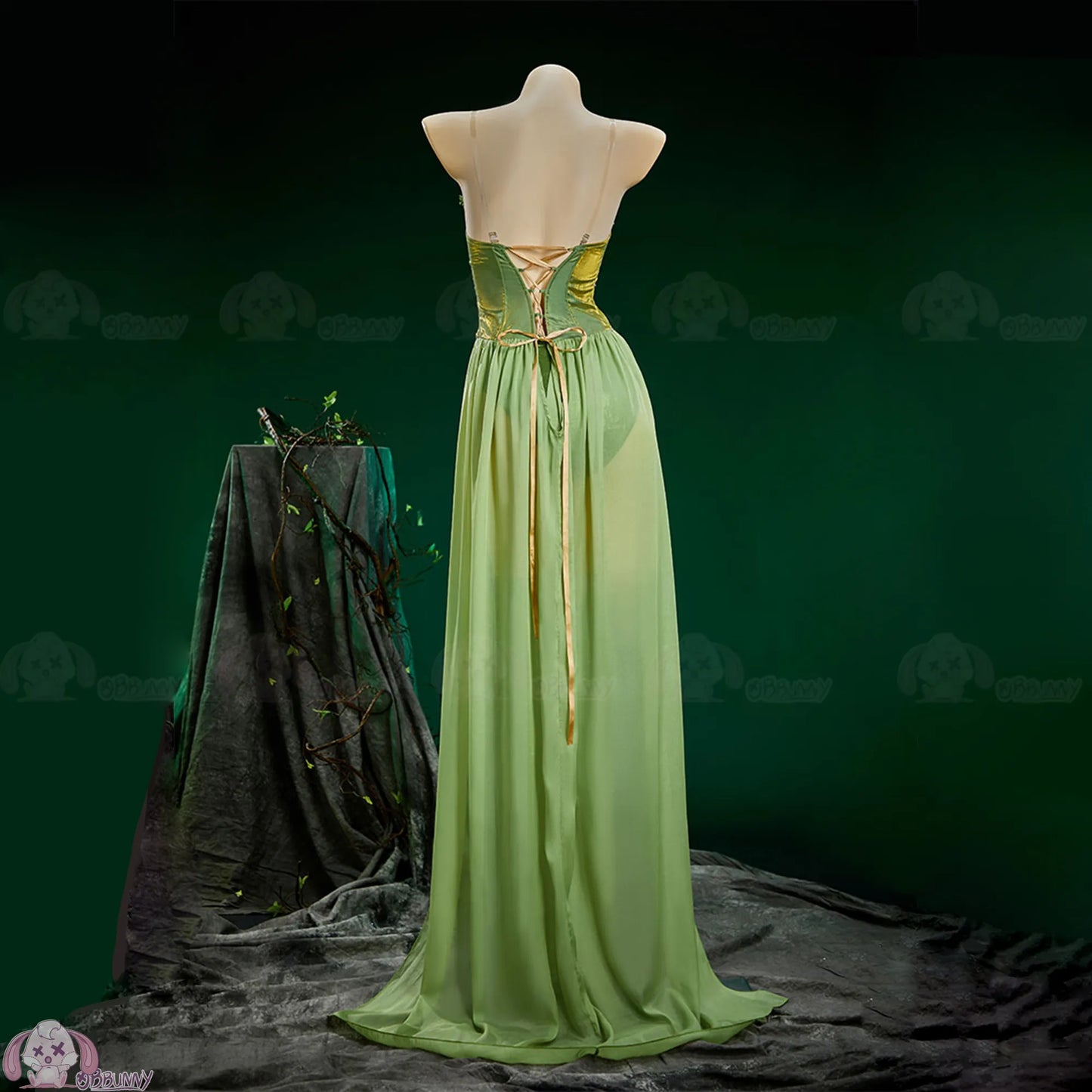 Pamela Lillian Isley Cosplay Ivy Cosplay Costume Doujin Elven Outfit Long Dress Medieval Vintage For Hallowmas Party