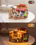 Robotime Rolife Becka's Baking House 3D Puzzle DIY Miniature Dollhouse Kit Amazing Gift for Children DG161