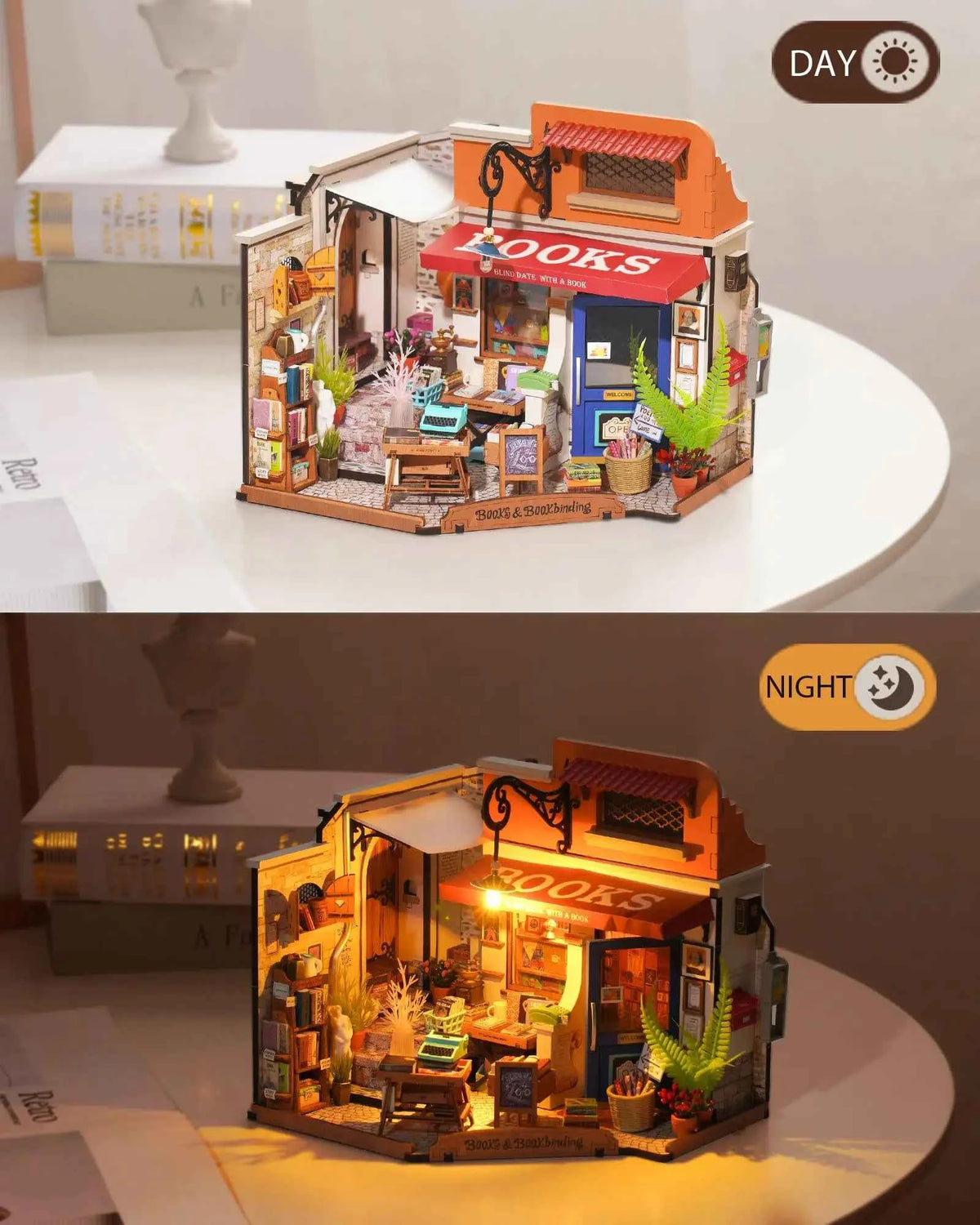 Robotime Rolife Becka's Baking House 3D Puzzle DIY Miniature Dollhouse Kit Amazing Gift for Children DG161