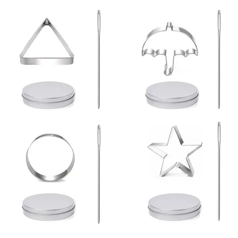 12 PCS Sugar Cookies Cutter for Squid Game Stainless Steel Candy Mold Biscuit Mold Sugar Cookie Mold Candy Maker Baking Tools - SS69 