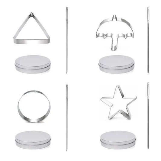 12 PCS Sugar Cookies Cutter for Squid Game Stainless Steel Candy Mold Biscuit Mold Sugar Cookie Mold Candy Maker Baking Tools - SS69 