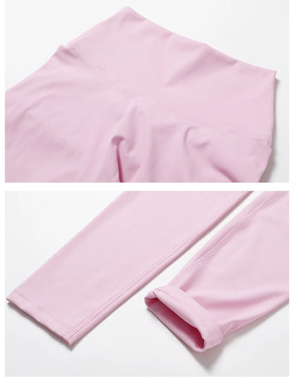 2PCS Yoga Suit Sports Set Women Quick-Drying Gym Set Women Tracksuit Running Workout Long Sleeve Sports Shirt Yoga Clothing SS69