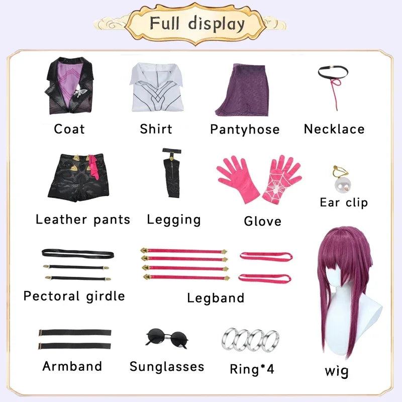 Kafka Honkai Star Rail Cosplay Costume Uniform Set for Women