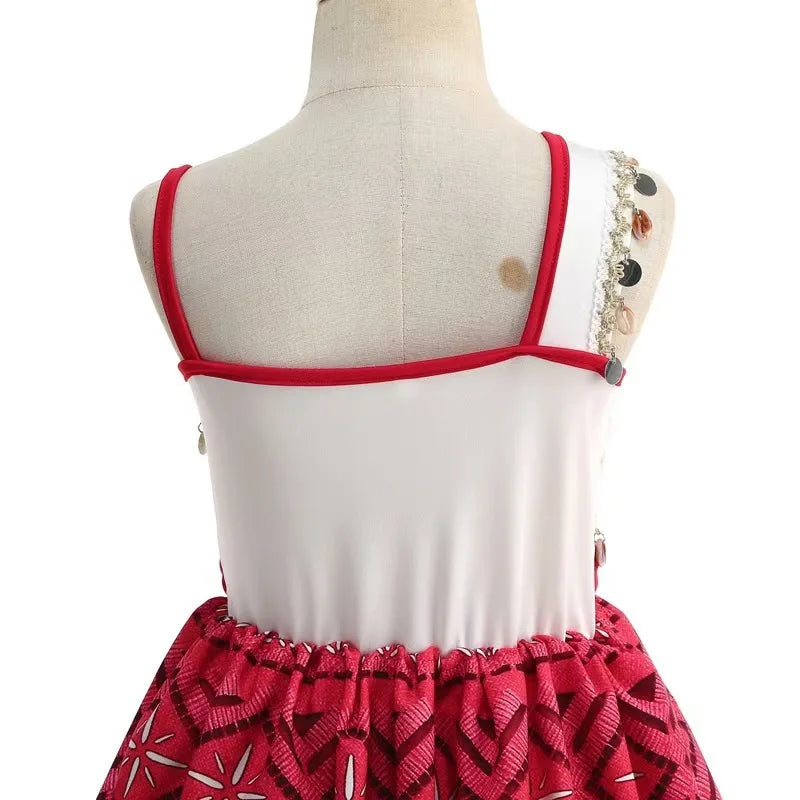 Disney Moana Costume Dress for Girls - Satin Mesh Ocean Adventure