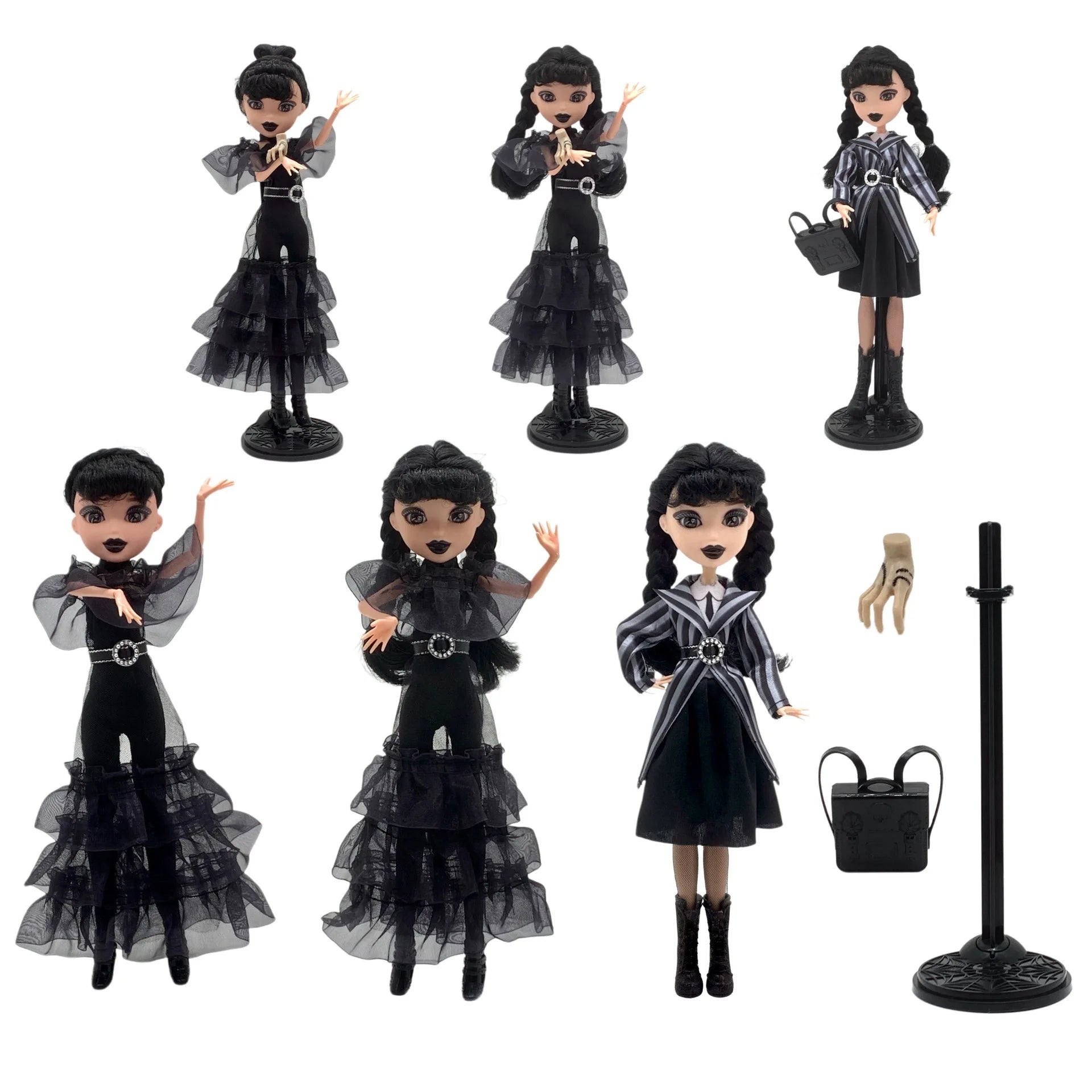 New Wednesday Addams Figure Cute Toy Addams Family Doll Room Decoration Children's Charm Collection Hobby Toys Kid Birthday Gift SS69