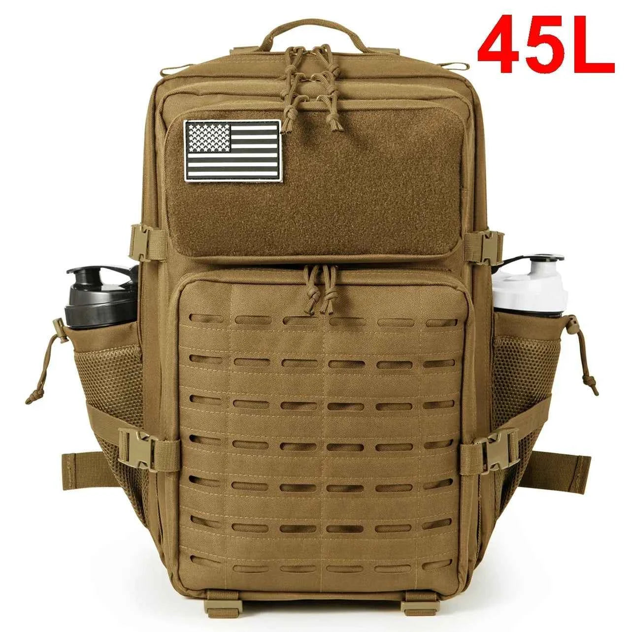 25L/45L Men's and Women's Tactical Backpacks , Outdoor Activities, Small School Backpacks with Water Bottle Holder