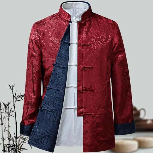Chinese Styple New Dragon Year Shirt Kung Fu Coats Tang Suit Jacket Traditional Chinese Clothing Jackets Hanfu Men Clothing
