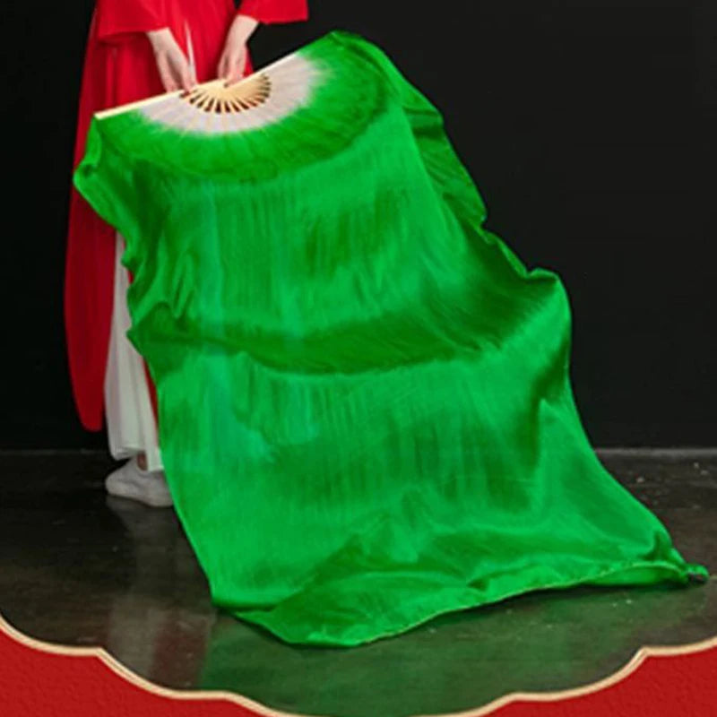 150cm Long Silk Veil Fan With LED Light Bamboo Silk Fan Practice and Stage Performance Dance Costumes Belly Dance Accessories SS69 11.69 color 4 no light / 1pc right hand