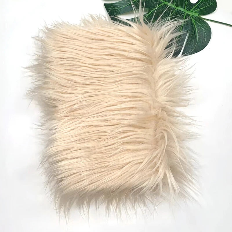Faux Fur Fabric 8cm Long Pile Cosplay Patchwork Sheet