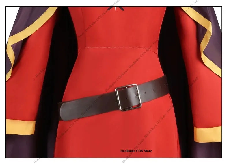 Megumin Cosplay Costume Set: Dress, Cloak, Hat - KonoSuba Sorceress