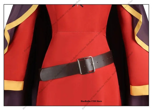 Megumin Cosplay Costume Set with Dress, Cloak, and Hat - KonoSuba Sorceress