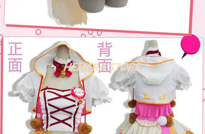 In Stock Anime LoveLive Cat Twin Tail Arcade Game 9 Characters Cosplay Costume Tojo Nozomi Nico Honoka Umi Rin Maki Eli Full Set - SS69