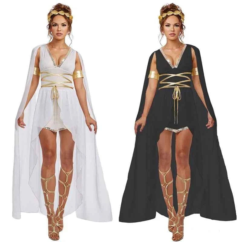 Cosplay Ancient Greek Goddess Dress Costume Sexy Athena Arabic Robe Women Halloween Carnival Party Clothes fancy dress Vestidos