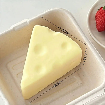 Anti-stress Squishy Watermelon Toys Slow Rising Fidget Toy Fruit Pinch Squeeze Toy Funny Stress Reliever Reduce Pressure Prop SS69 6.69 yellow cheese