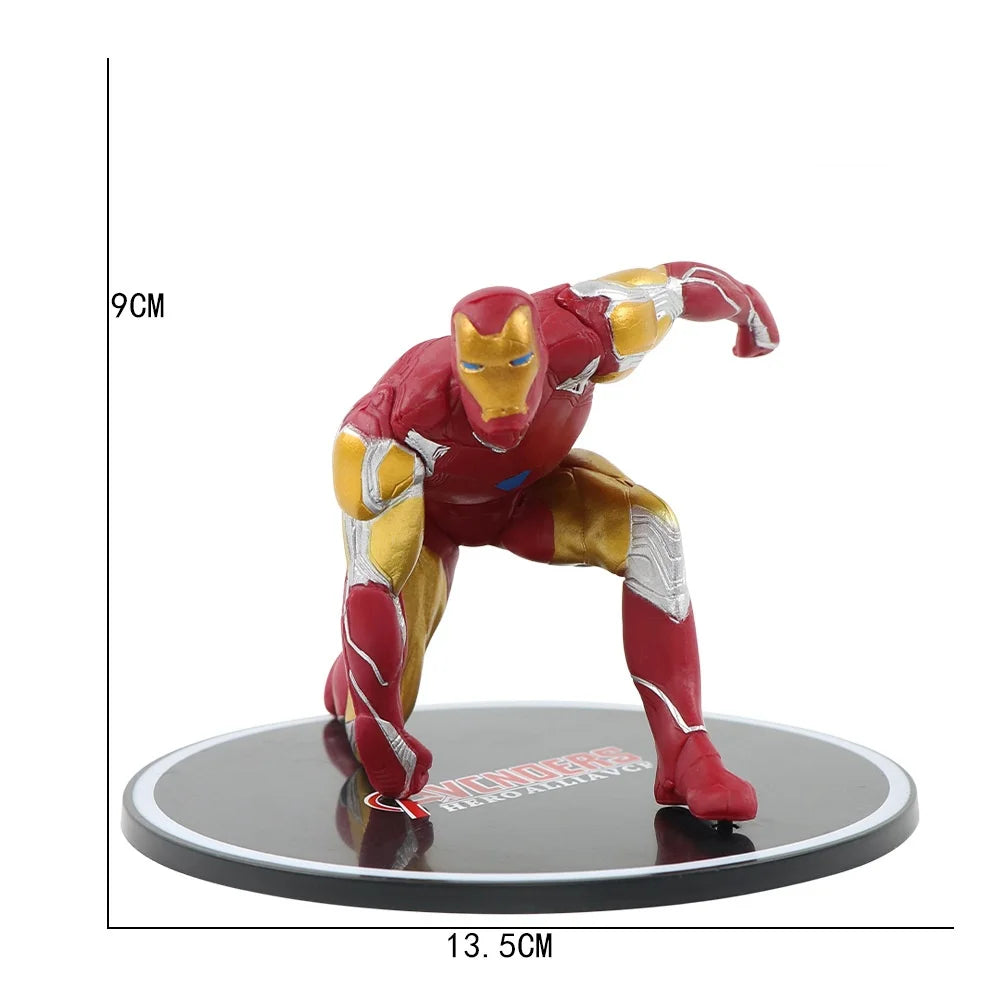 Superhero Figure SpiderMan Ironman Captain America Hulk War Machine Action Figure Model Toys For Kids Christmas Gift SS69 9.69 Iron Man