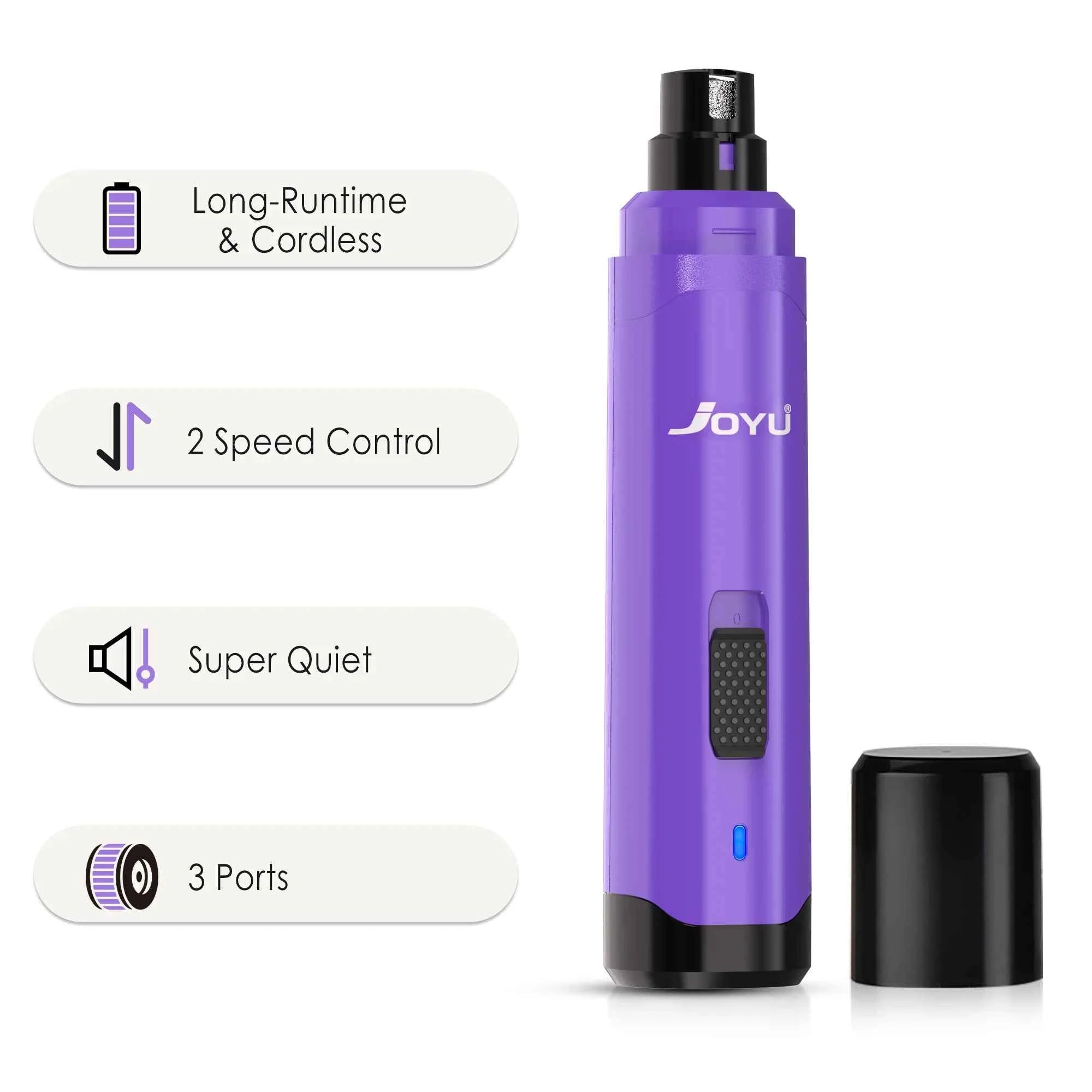 2-Speed Dog Nail Grinder  Enhanced Pet Nail Grinder Super Quiet Rechargeable Electric Dog Nail Trimmer Painless paws grooming