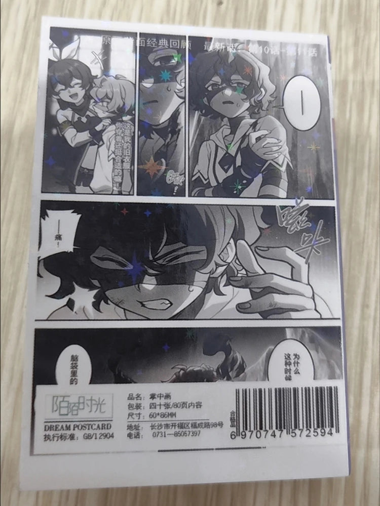 Game Impact Alhaitham Anime Project 40 Sheets 80 Pages Double-sided Mini Characters 68x60mm Magazine Miniature Comic Books SS69