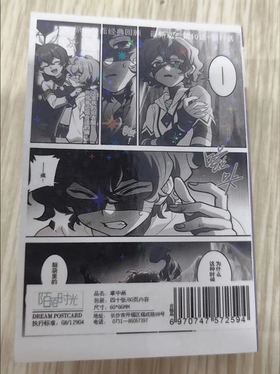 Game Impact Alhaitham Anime Project 40 Sheets 80 Pages Double-sided Mini Characters 68x60mm Magazine Miniature Comic Books SS69