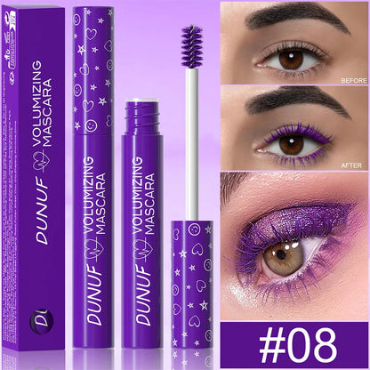 Colorful Curling Mascara Waterproof Fast Drying Eyelashes Extension Multicolor Lashes Makeup Lasting Waterproof White Mascara SS69