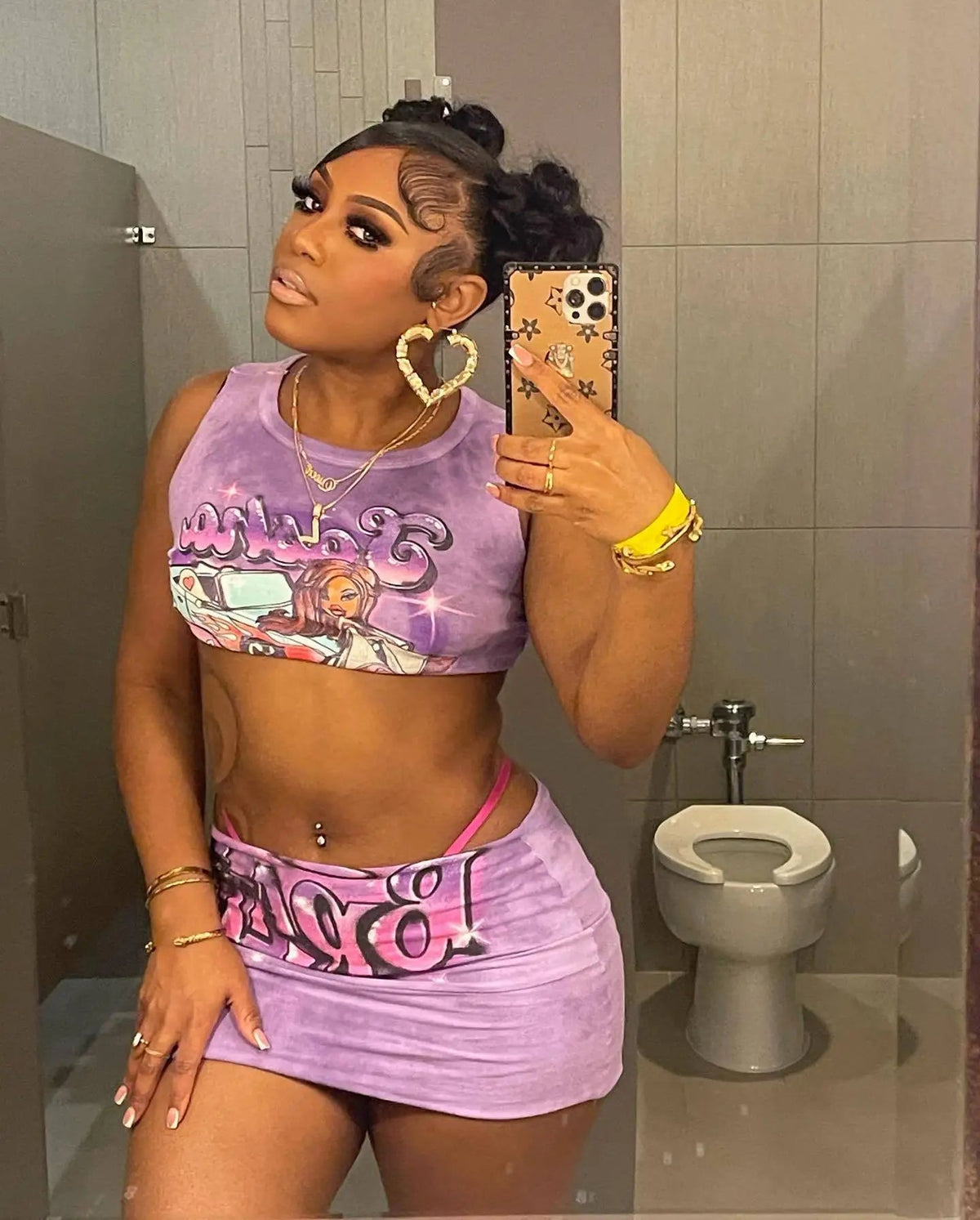 Sexy Y2K 2 Piece Skirt Sets Clothes Outfit 2023 Streetwear Fashion Dress Summer Crop Graphic T Shirts Top Women Two Piece Set SS69