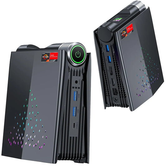 ACEMAGIC S3A Mini PC Gaming AMD Ryzen 7 5700U RAM 16/32GB DDR4 512GB/1TB SSD Gamer Computer RGB Light Control WiFi6 BT5.2 SS69