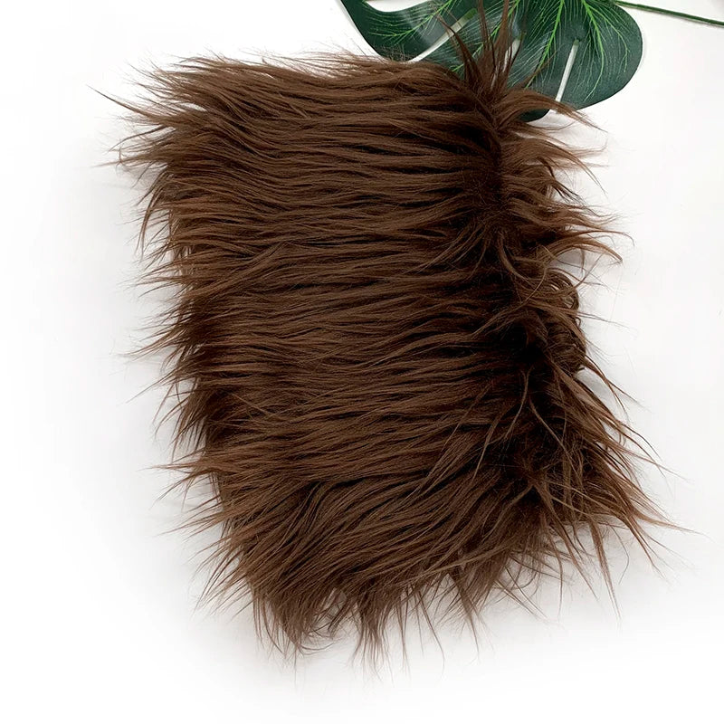 Faux Fur Fabric 8cm Long Pile Cosplay Patchwork Sheet