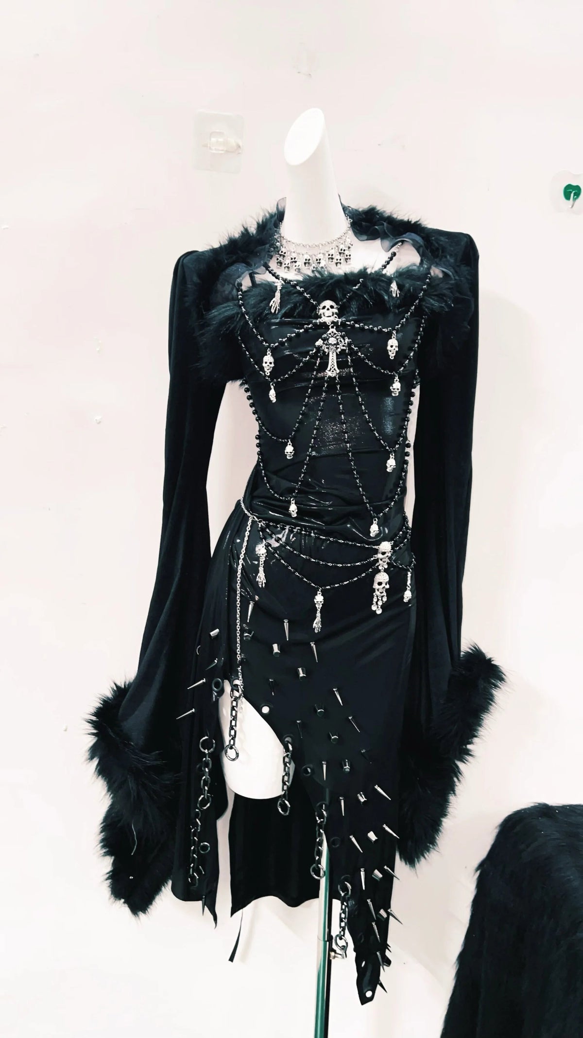 Gothic dress skull dress  y2k dress Harajuku dress Unique dress Sexy dress cross dress vintage dress gothic clothes y2k fashion SS69