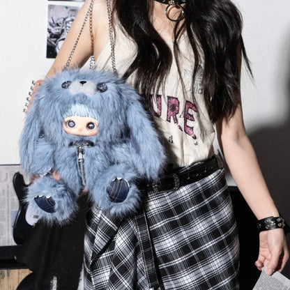 MayMei Rebel Doll Backpack Series Plush Blind Box Cute Vinyl Doll Pendant Toy Ideal Kawaii Girl Birthday New Year Exquisite Gift