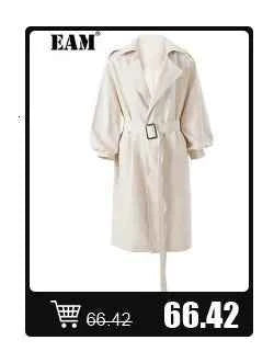 [EAM] Both Side Wear Big Size Knitting Sweater Turtleneck Long Sleeve Women Pullovers New Fashion Autumn Winter 2025 1DE3629