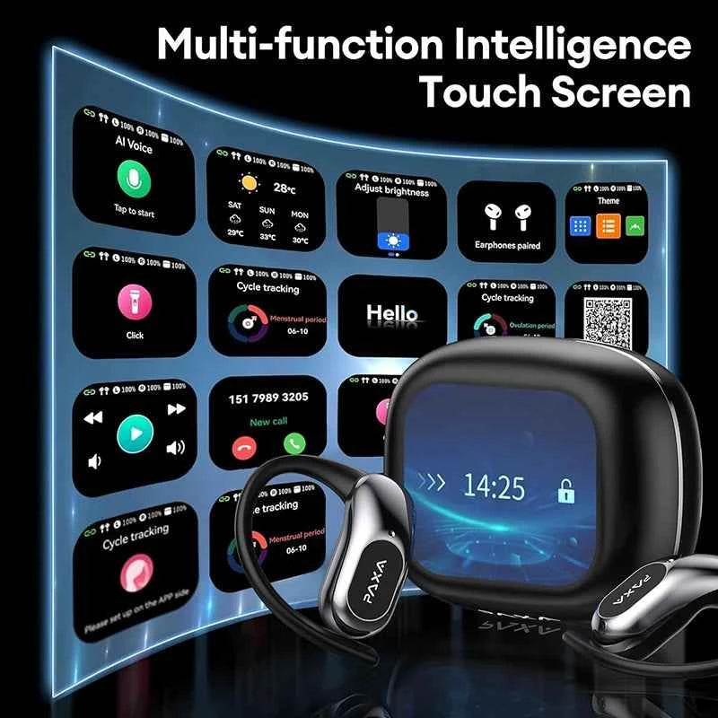 PAXA OpenAirUltra AI Translation Real Time 3-in-1 Translator Earbuds 145 Languages & Accents Bluetooth 5.4 Translating Earphones