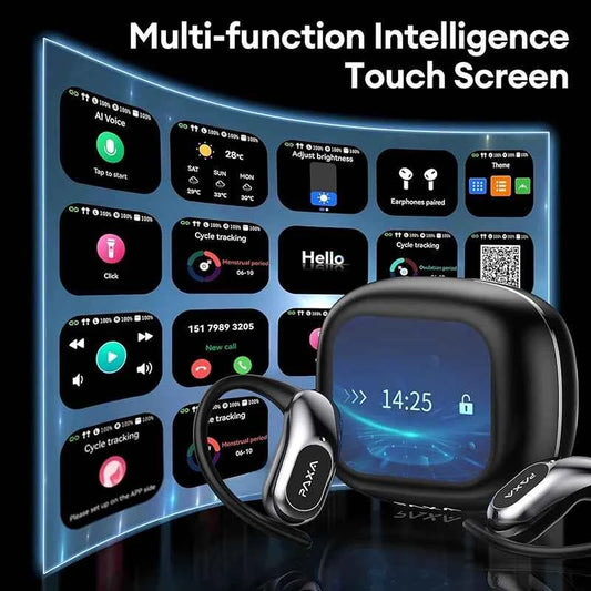 PAXA OpenAirUltra AI Translation Real Time 3-in-1 Translator Earbuds 145 Languages & Accents Bluetooth 5.4 Translating Earphones