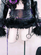 rivet Leather jacket Skull Leather jacket Gothic Leather jacket y2k Leather jacket Harajuku Leather jacket Unique Leather jacket