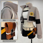 HOLOUN Riyo Anime Cosplay Costume Set - Embroidered Vest, Jacket & Shorts