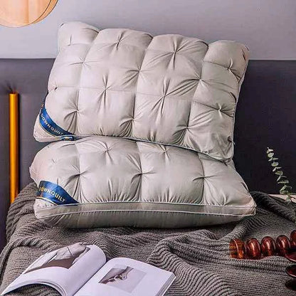 2-Piece Sleep Pillow Set, Soft Supportive Bed Pillows, Suitable for Back, Stomach, or Side Sleeping Luxury Hotel Pillows