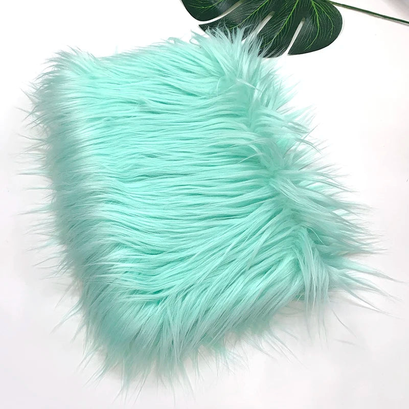 Faux Fur Fabric 8cm Long Pile Cosplay Patchwork Sheet