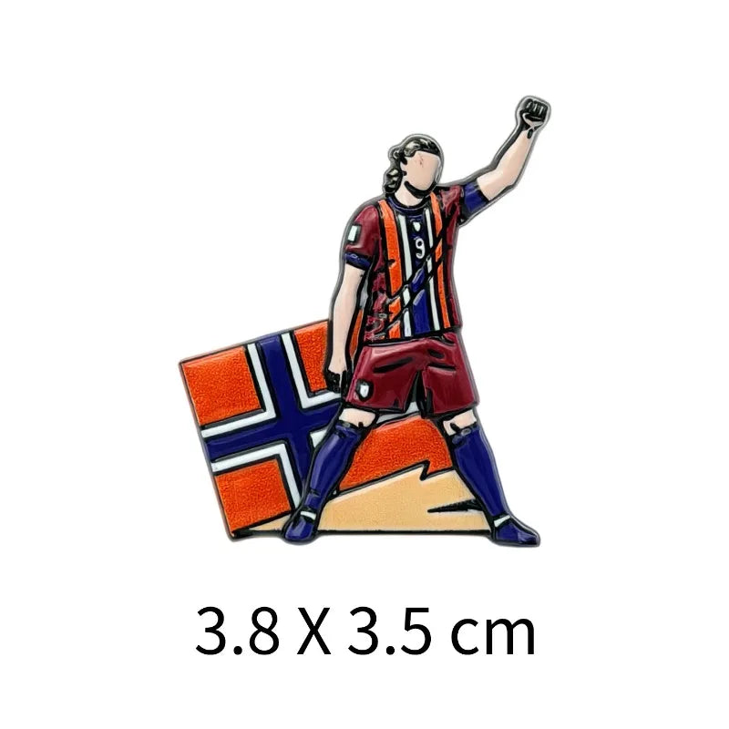 2026 World Cup Soccer Player Enamel Pin Badge for Bags & Clothes