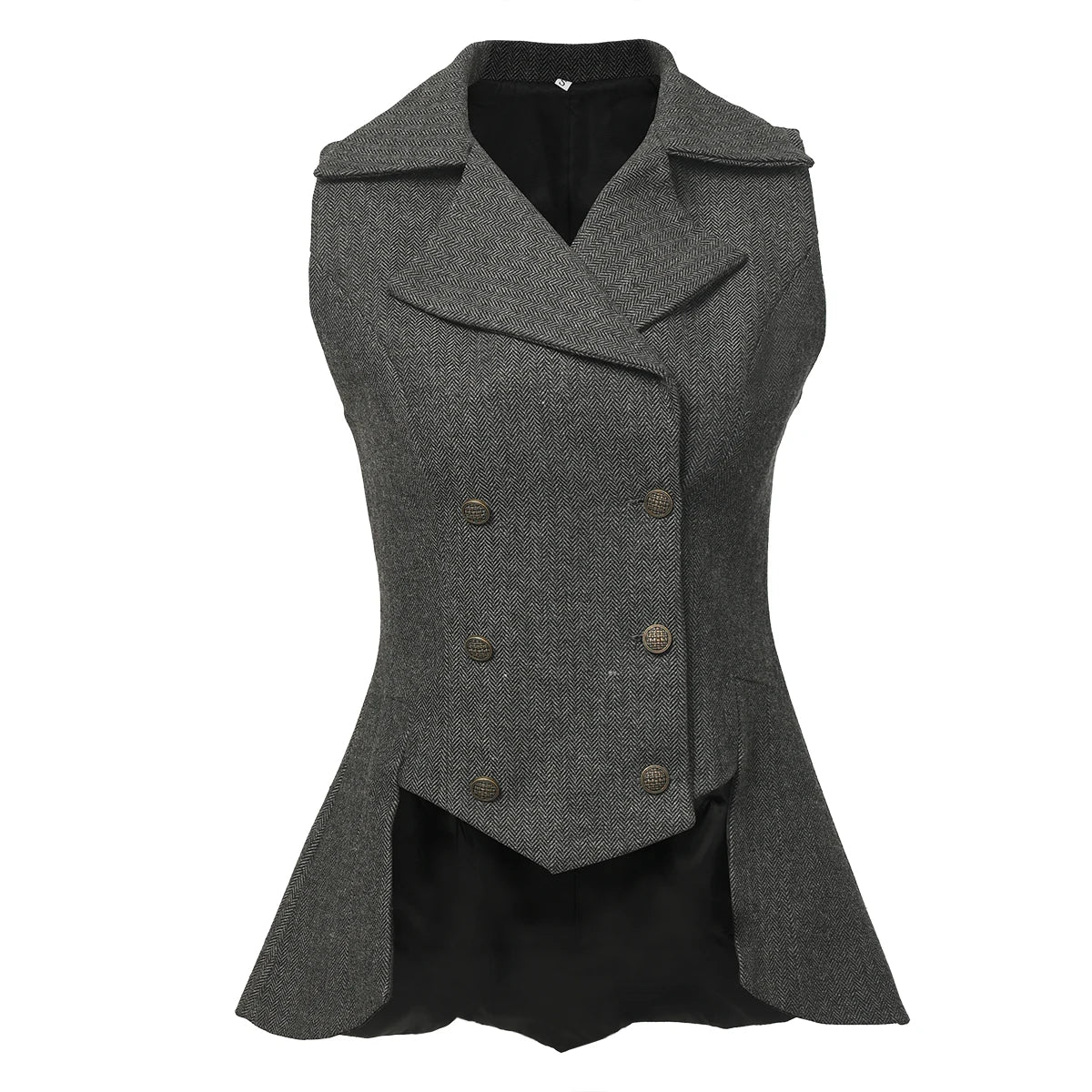 Women's Victorian Steampunk Tailed Vest - Polyester Waistcoat