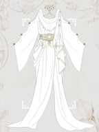 Greek Goddess Wandering Style National Style Han Element Lolita Strap Fairy Dress White Dress Women Clothing