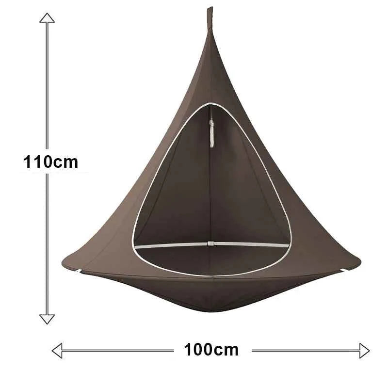 Outdoor Waterproof hammock Double Cacoon Hanging Chair Weight Capacity 80KG Outdoor and Indoor Use - Hanging Kit hanging tent