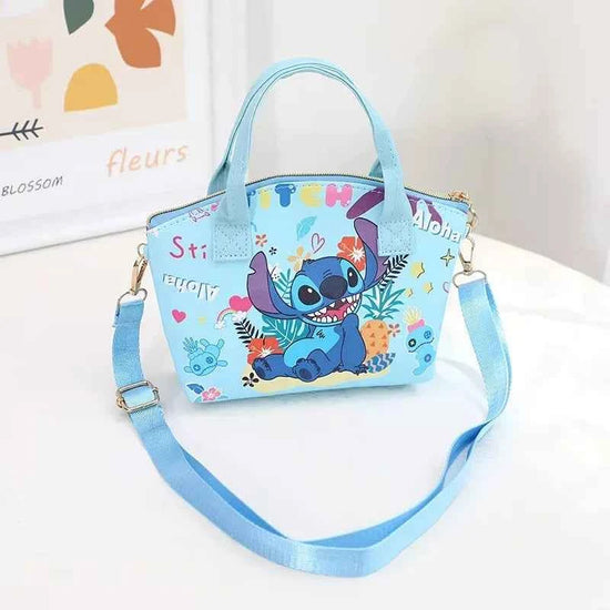 Disney Stitch New Women's Shoulder Bags Cute Kid's Handbag Large Capacity Cartoon Crossbody Bag For Girls