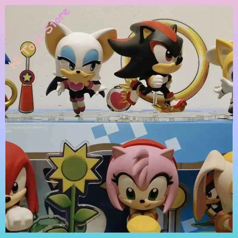 In Stock Original Hottoys Cosbi Sega Action Figure Sonic Hedgehod Anime Figures Children Toys Ornament Birthday Gift