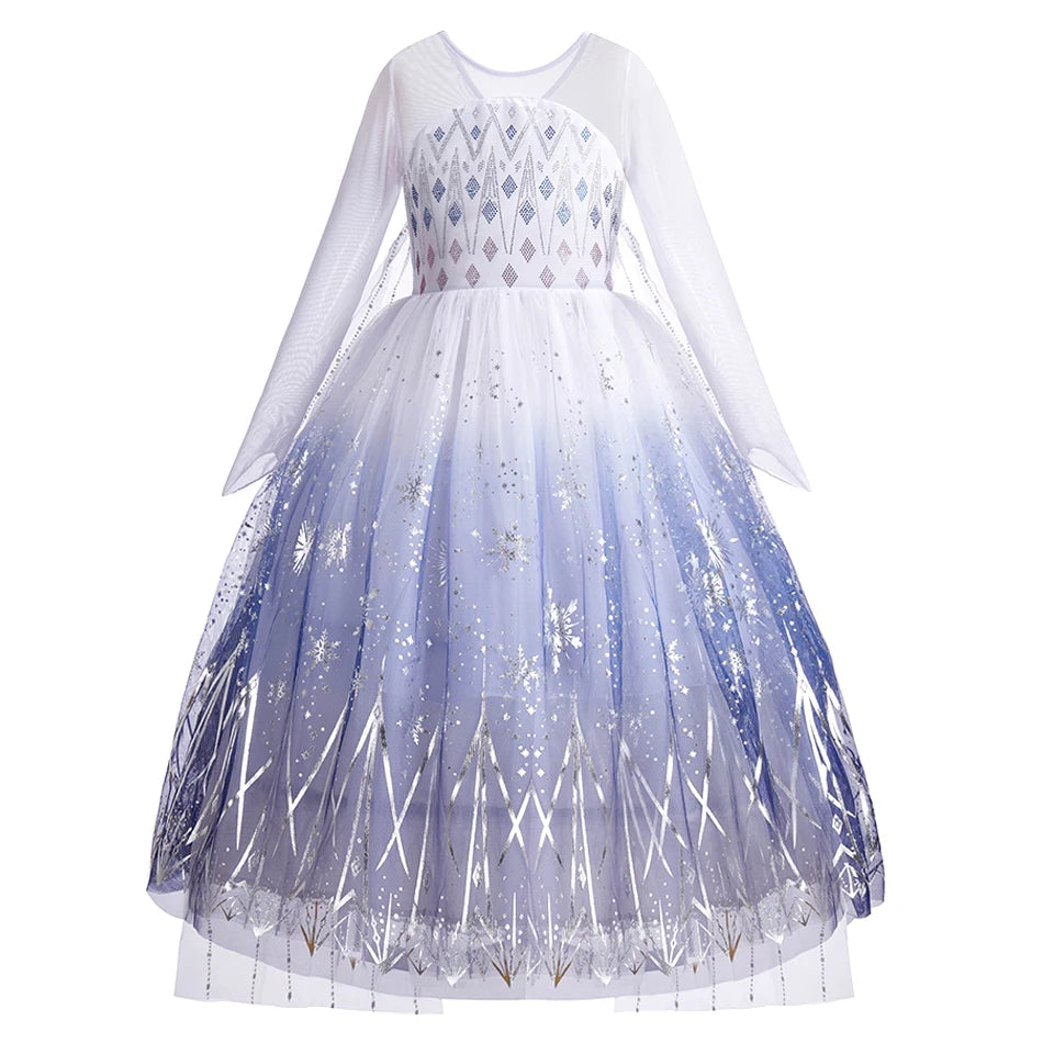 Girls Princess Cosplay Costume Dress - Flower Print
