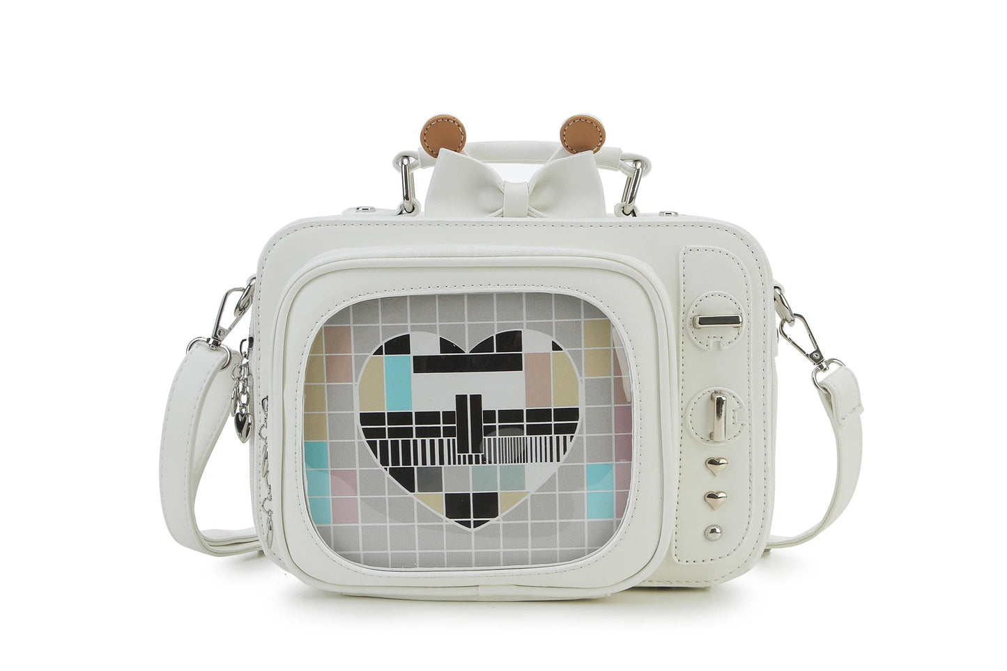Novelty Tv Shape Ita Bag Retro Television Women Shoulder Bag Design Ita Backpack with Inserts Gilrs Crossbody Bag SS69