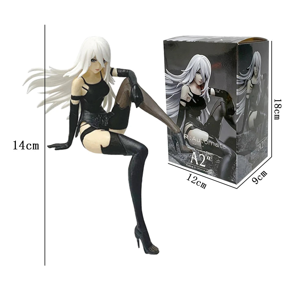 13-15CM NieR:Automata Yorha No. 2 Type B PVC Anime Action Figures Model Collection Ornament Anime Cartoon Model Toy Gift SS69