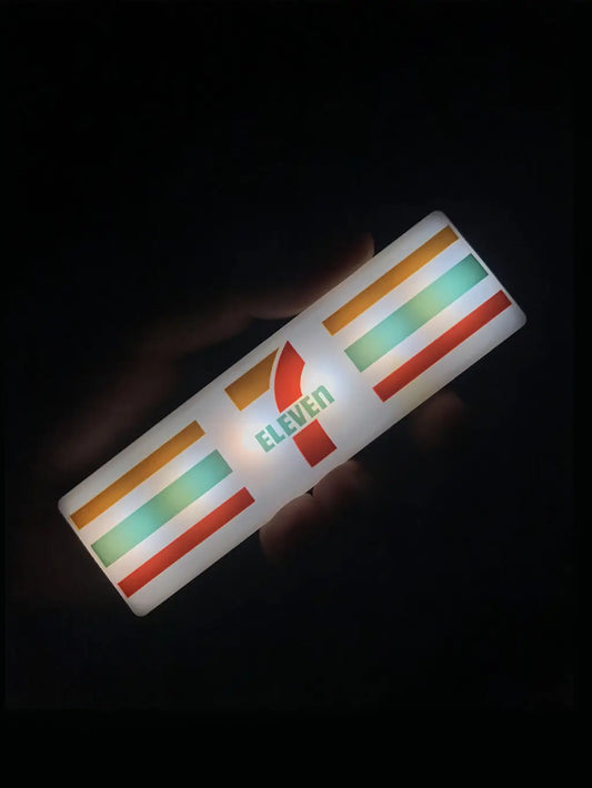 Creative Mini Refrigerator Sticker Convenience Store Magnetic Light Box Display Board with Luminous Light Box Model Ornament