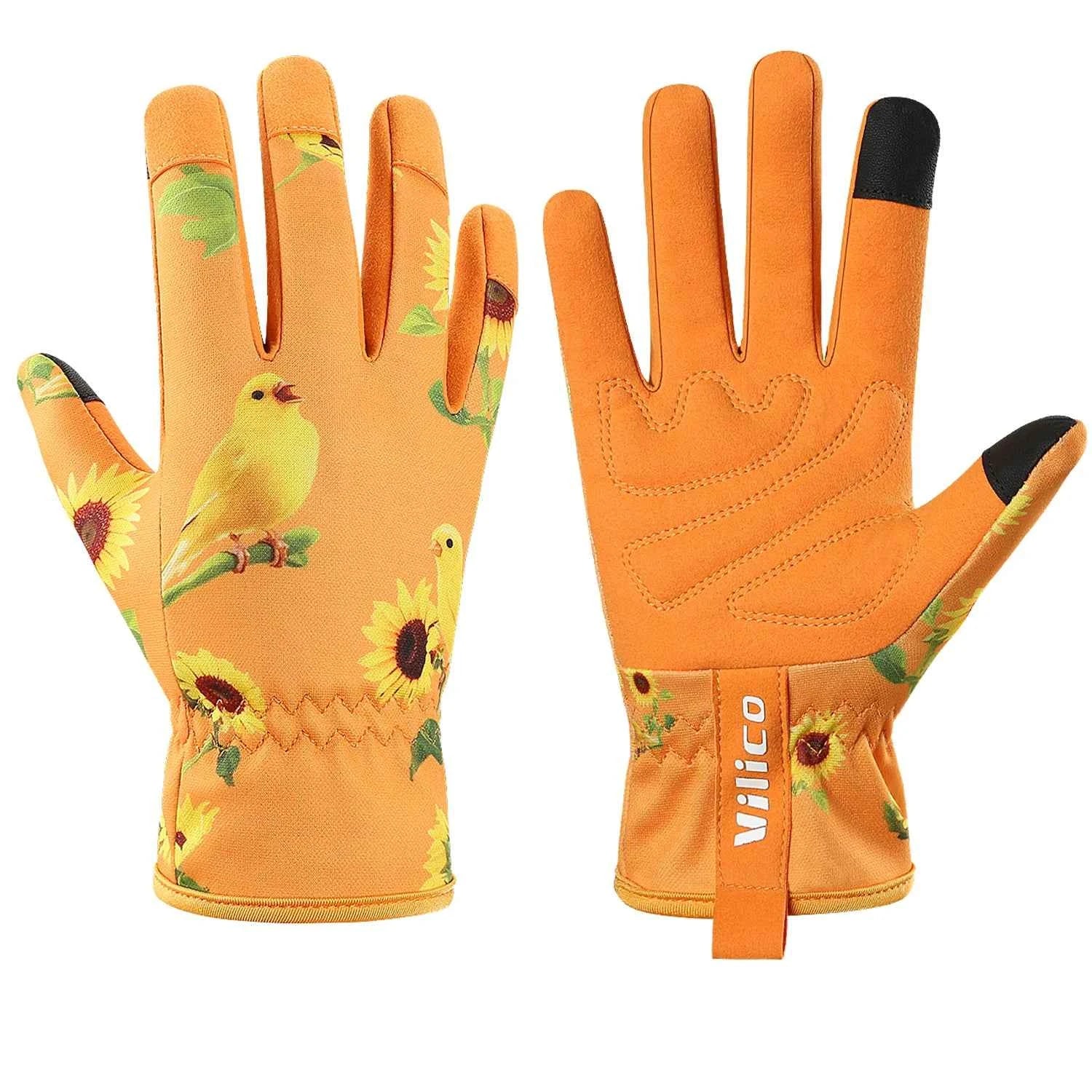 Gardening Gloves for Women Breathable leather Garden Gloves with Grip Thorn-Proof Puncture-Resistant Work Gloves